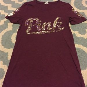 PINK Victoria's Secret sequin bling shirt