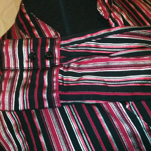 Apt. 9 small striped wrap blouse - Picture 2 of 4
