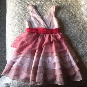Modcloth minuet ruffle tier dress chiffon cute
