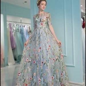 High-end evening dress