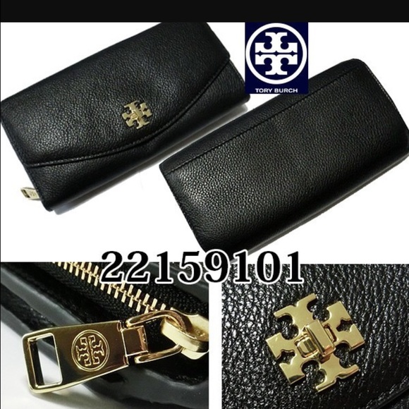 NEW - REDUCED! Tory Burch Black Leather Wallet - Picture 1 of 7
