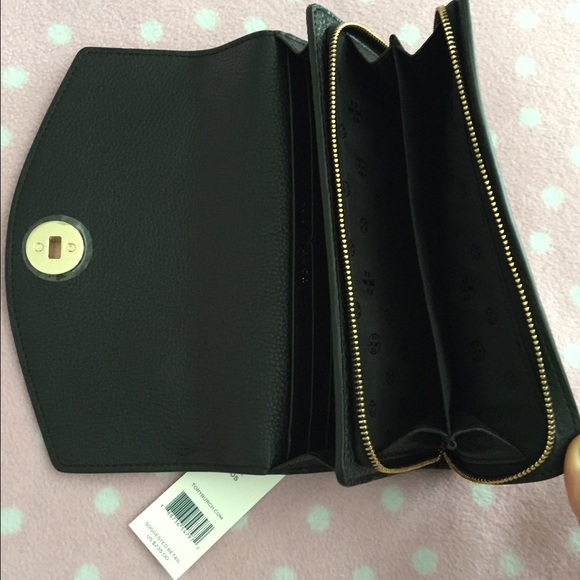 NEW - REDUCED! Tory Burch Black Leather Wallet - Picture 4 of 7