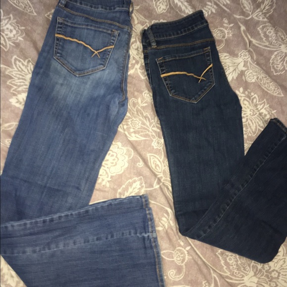 SOLD! Two short length junior size 5 jeans Pacsun