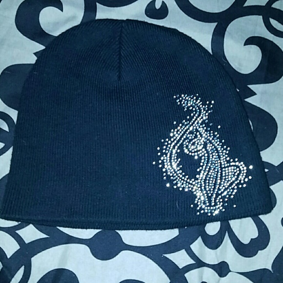 Baby Phat Fringe Scarf & Beanie Set Black - Picture 2 of 4