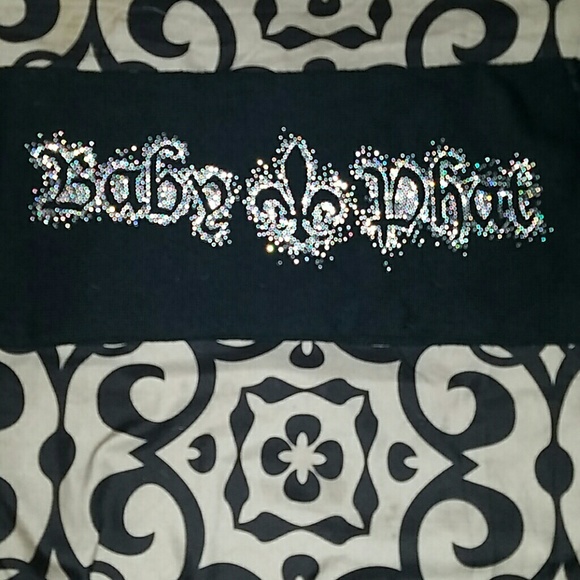 Baby Phat Fringe Scarf & Beanie Set Black - Picture 3 of 4