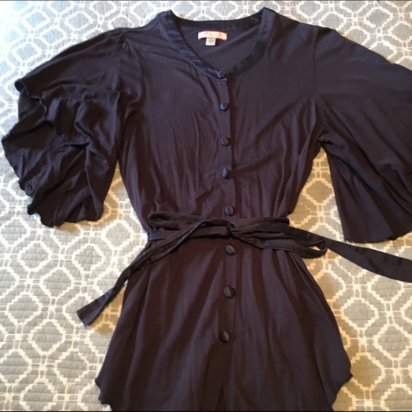 Urban Outfitters charcoal gray belted top