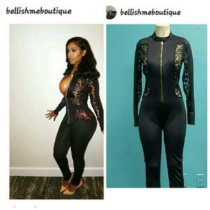 Black Laced jumpsuits