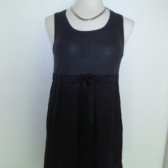 Black and gray dress