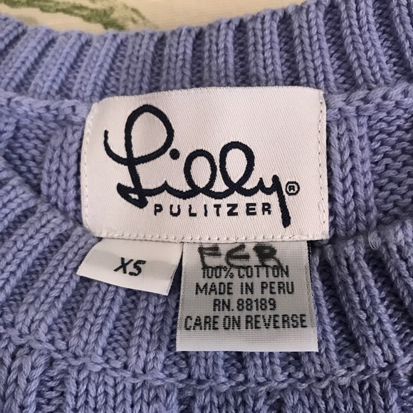 💜 LILLY PULITZER Sweater Size XS 💜 - Picture 3 of 4