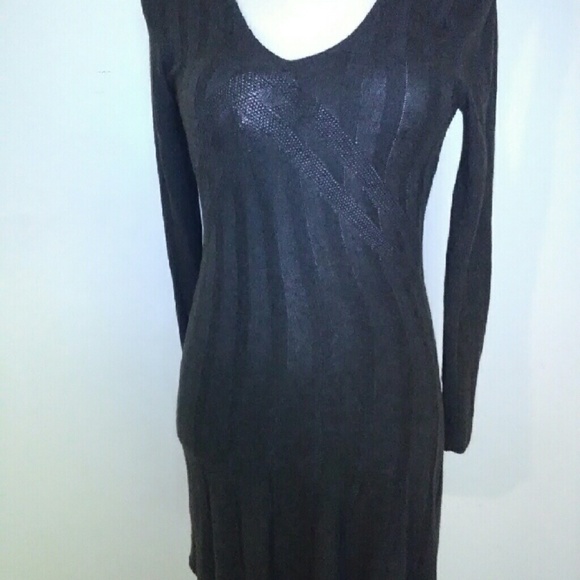 Gray fitted dress