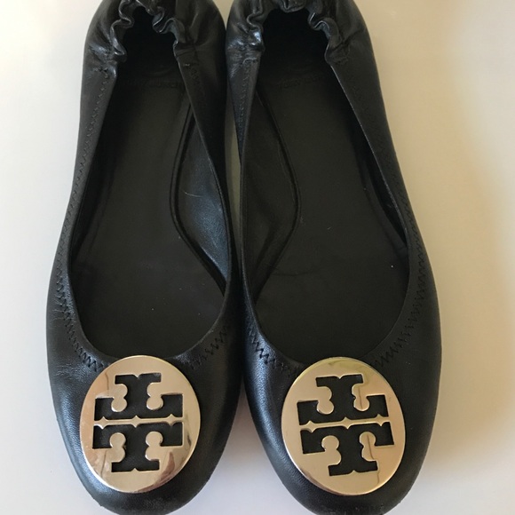 Authentic Tory Burch Black Flats
