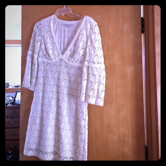 Trina Turk white eyelet dress
