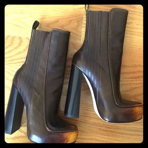 Alexander Wang mid-calf brown boots size 36