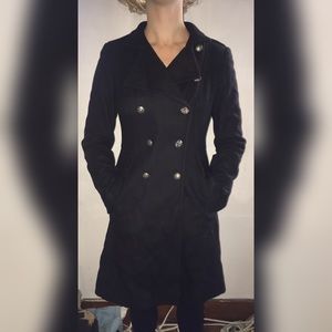 Moda International  Black Pea Coat