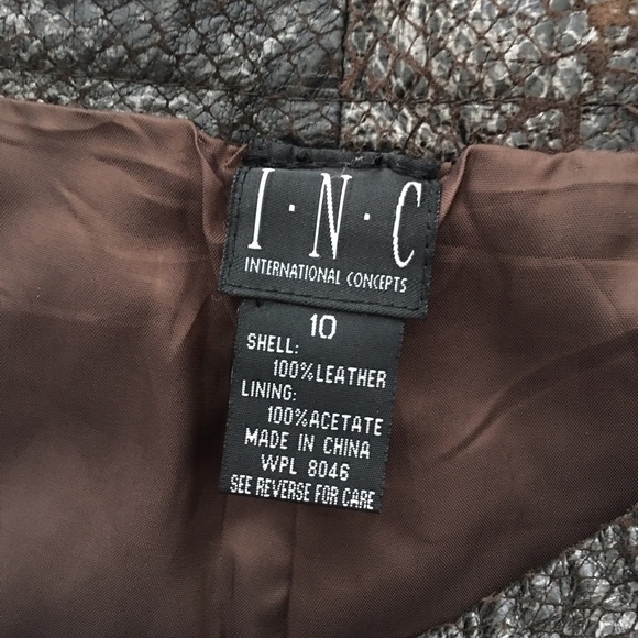 Fabulous INC International Concepts Leather Pants - Picture 2 of 4