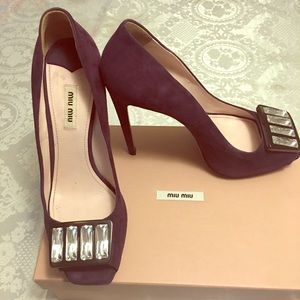 Miu Miu Authentic size 41 Crystal Pumps