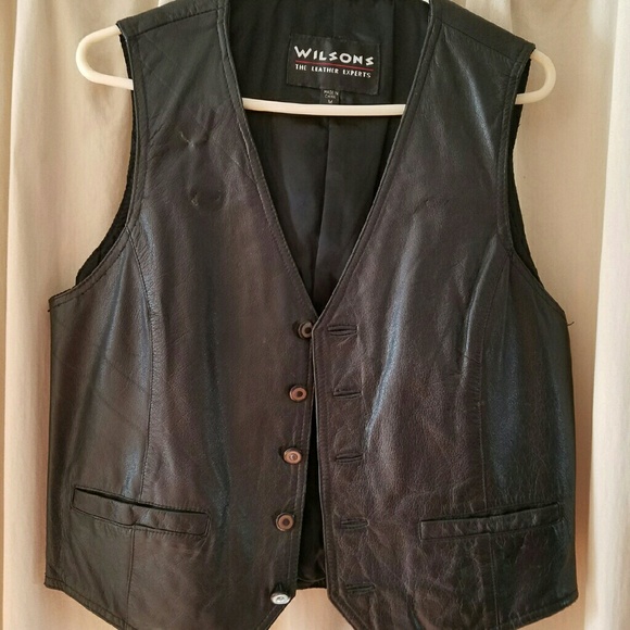 Wilson's black leather vest