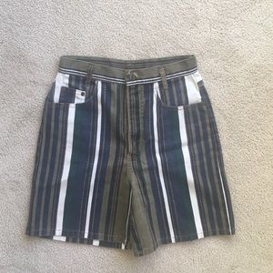 Vintage striped bermudas