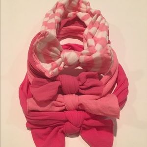 Set of 4 Baby Bling Headbands in Pink Shades