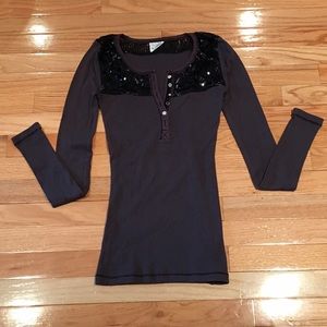 1 HOUR SALE!!! Free People Grey Long Sleeve Shirt