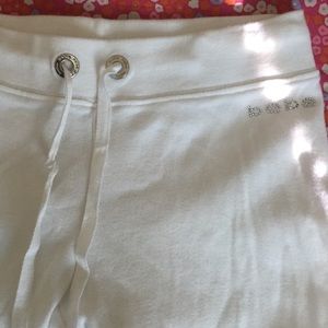 White Bebe sweat pants