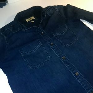 Express Boyfriend Denim Shirt xs