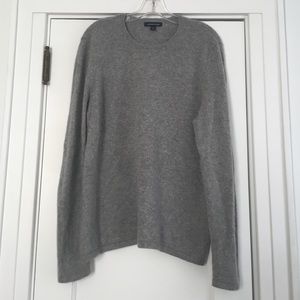 Lands End Cashmere Light Grey Sweater