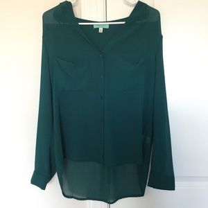 Teal Sheer Blouse