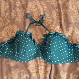 LAST CHANCE: Polka-dot bandeau bra 34F (DDD)