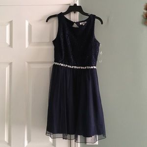 Navy blue dress