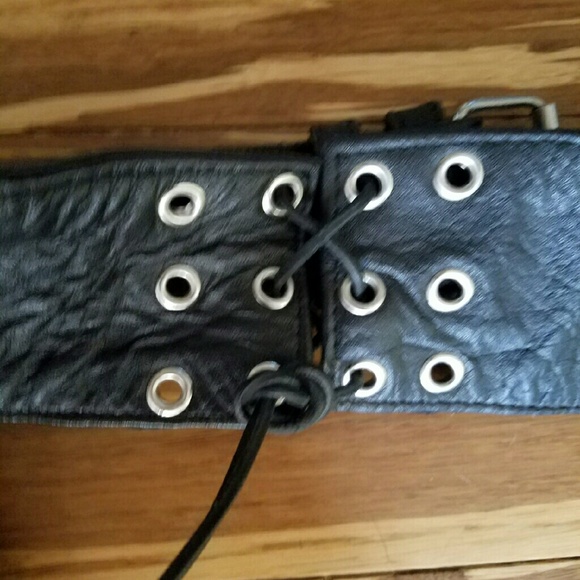 Chaps black leather NWOT - Picture 2 of 4