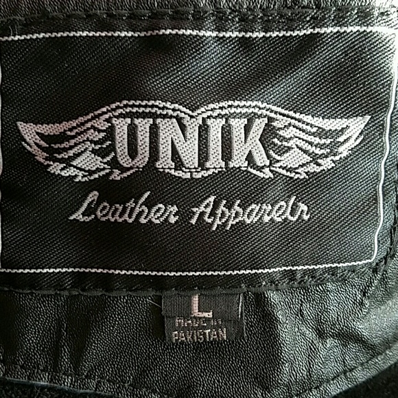 Chaps black leather NWOT - Picture 4 of 4