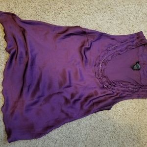 Silky purple tank