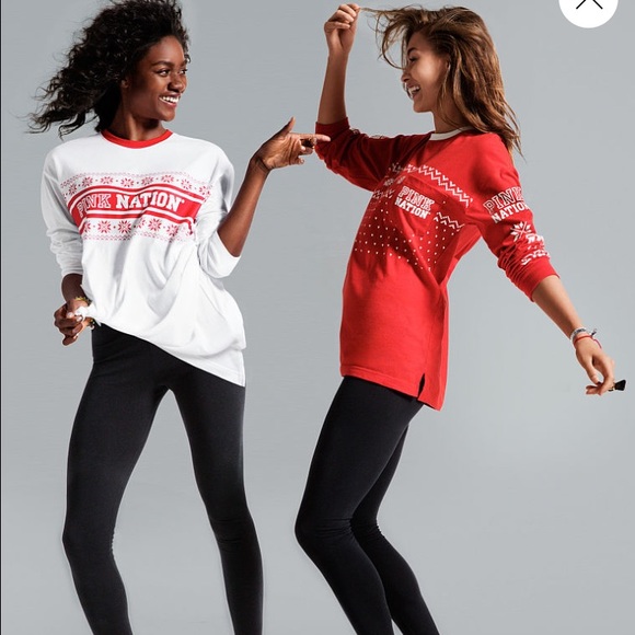 NIP VS PINK UGLY SWEATER BUNDLE WHITE