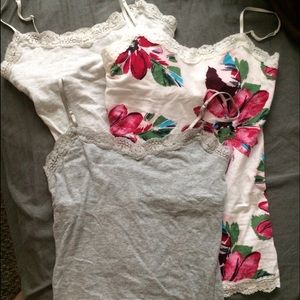 3 lace Aeropostale Camis