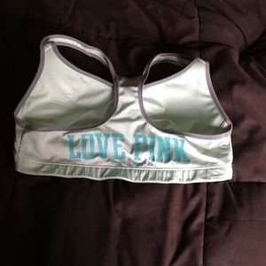Pink Victoria secret yoga bra size large