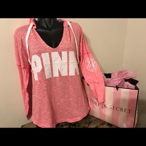 VS pink hoodie