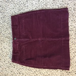 Corduroy skirt
