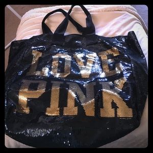 BNWOT PINK sequin tote