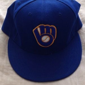 Milwaukee Brewers fitted baseball hat size 7 1/2