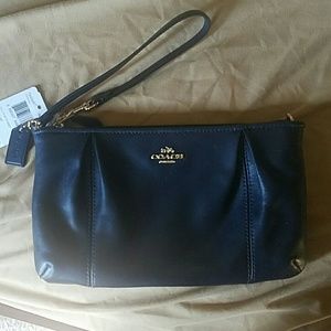 New Coach Leather Large Wristley