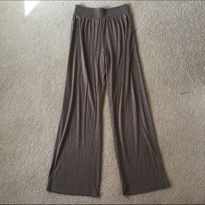 Wide Leg Taupe Soft Pants