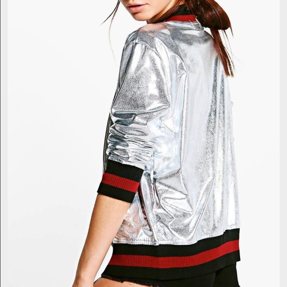 Metallic Bomber jacket