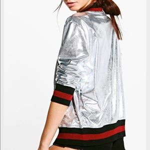 Metallic Bomber jacket