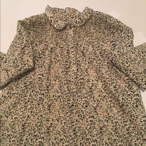 Zara Baby Girl Floral and Shimmer Top