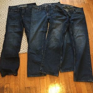 Old navy famous jeans 3 pairs new 34x32