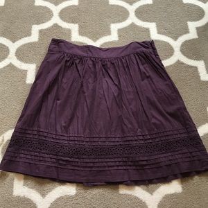 Loft purple peasant skirt