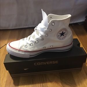 Optical White Hi-Top Converse Men 5/Women 7