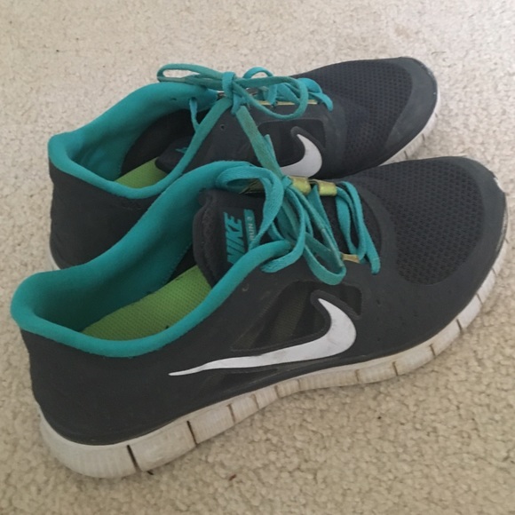 Gray and real Nike free runs