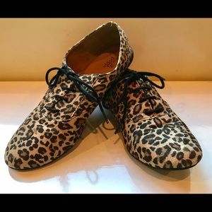Leopard Oxfords